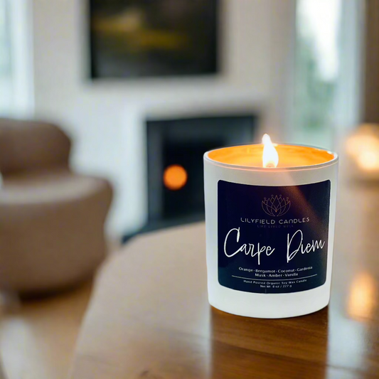 Carpe Diem Soy Candle (Vanilla & Gardenia)
