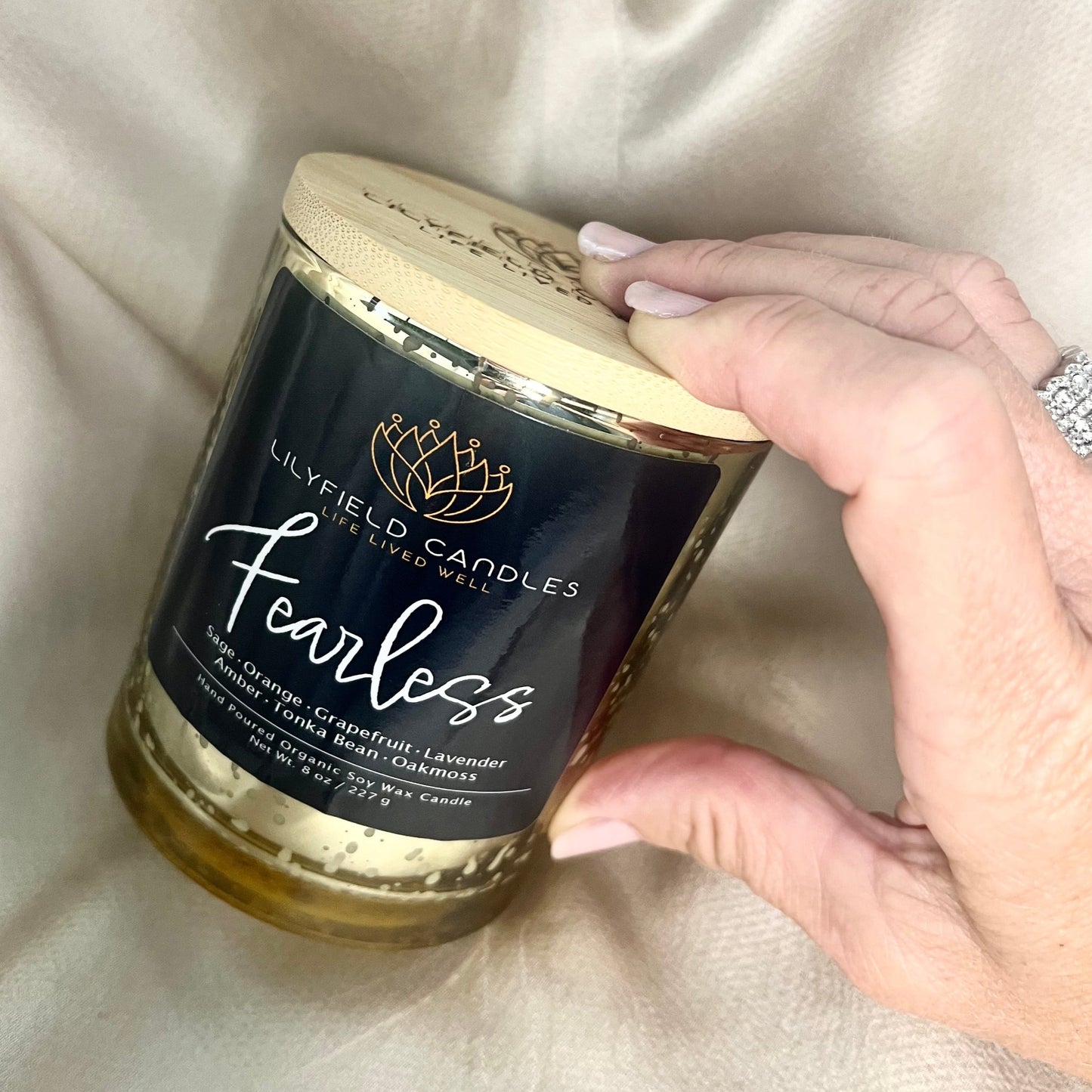 Fearless Soy Candle (Amber & Oakmoss)