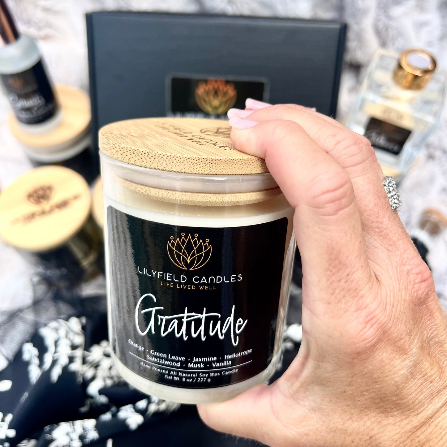 Virtue Collection of 3 Soy Candles (Rose Garden, Coastal and Vanilla Blossom)