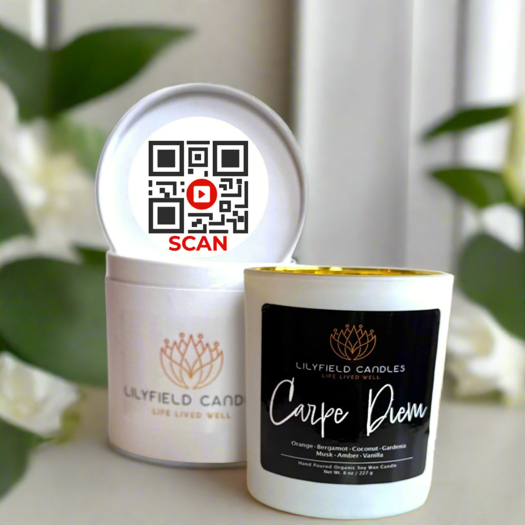 Carpe Diem Soy Candle (Vanilla & Gardenia)