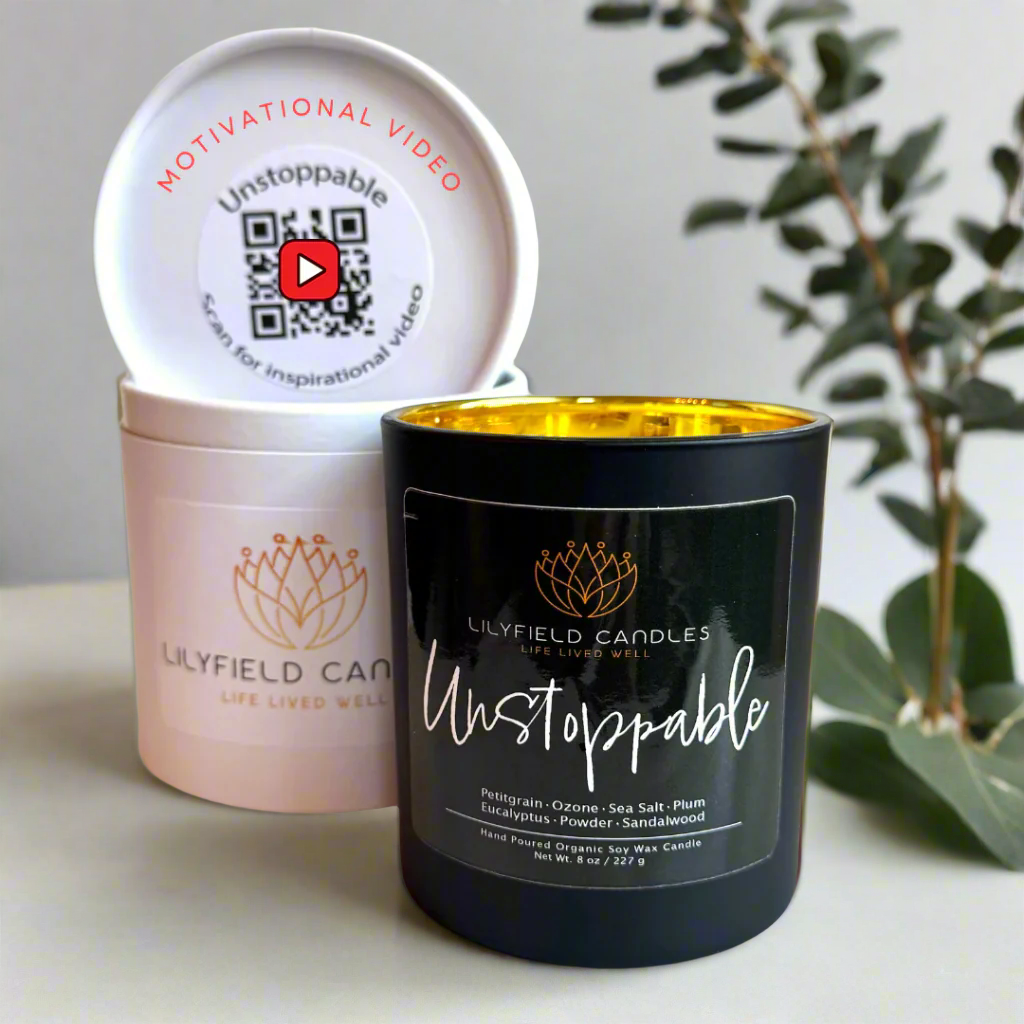 Unstoppable Soy Candle (Dark Musk & Sandalwood)