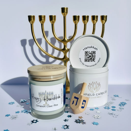 Hanukkah Soy Candle (Cinnamon & Clove) - Lilyfield Candles