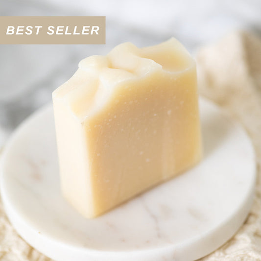 Pure Tallow + Honey Fragrance Free Handmade Tallow and Goat Milk Soap Bar