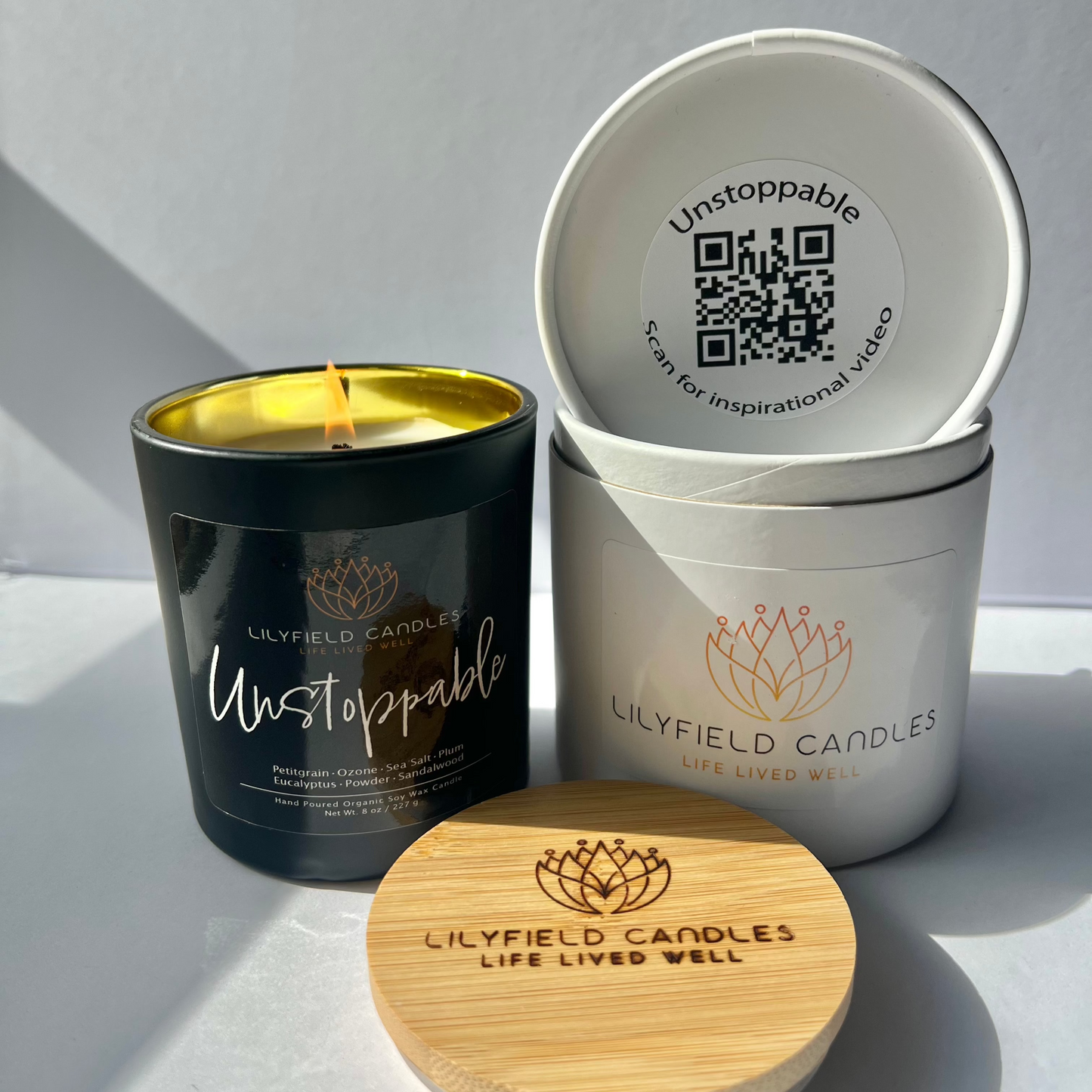 Unstoppable Soy Candle (Dark Musk & Sandalwood)