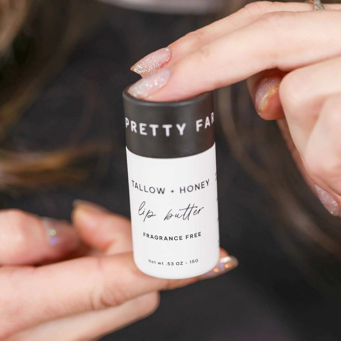 Fragrance Free Tallow + Honey Lip Butter in Eco-Friendly Travel Tubes Pretty farm girl