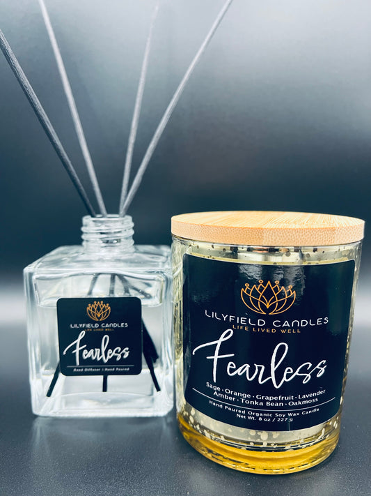 Fearless Soy Candle & Eco-Friendly Diffuser Gift Set