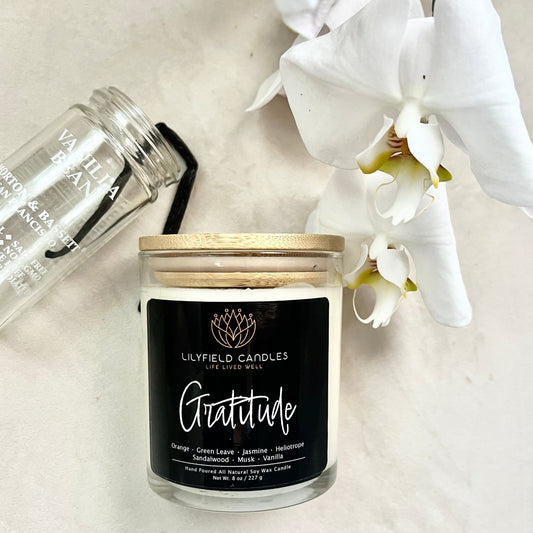 Vanilla orchid candle self-care gift for friend gratitude gift aromatherapy vanilla orchid candle friendship appreciation gift for a bestie