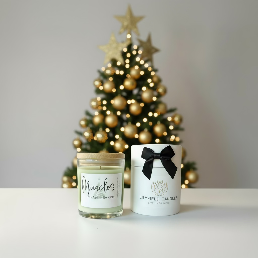 MIRACLES Soy Candle (Traditional holiday scent of Fraser Fir) - Lilyfield Candles