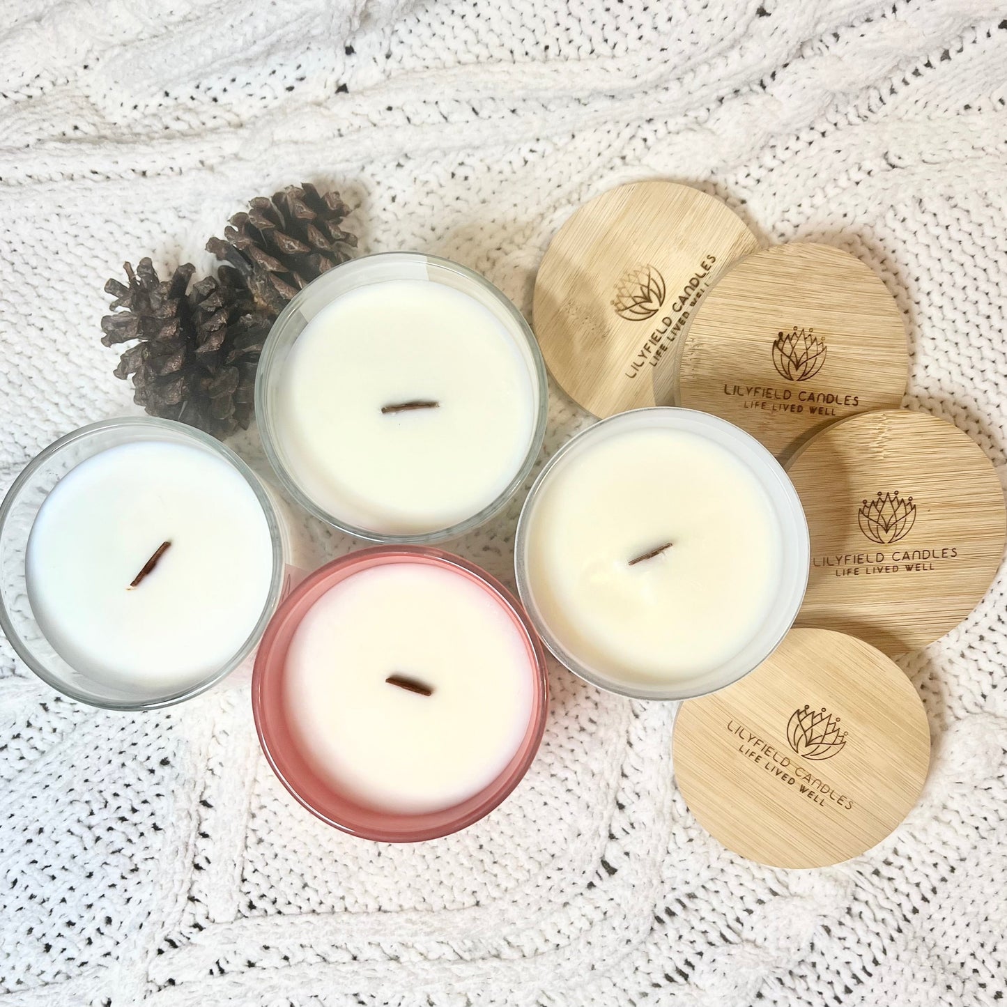 REJOICE candle Ginger, Sugar and Vanilla holiday soy candle for the Christmas season cinnamon and nutmeg candle to create a cozy holiday feel