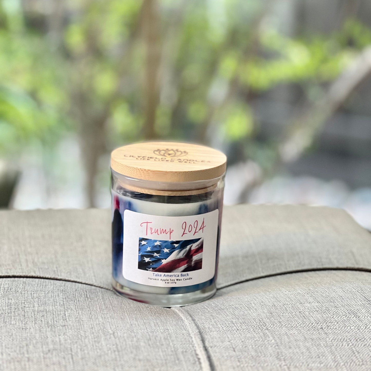 Trump candle Limited Edition apple pie Trump soy candle for the election Trump supporters Make America Great Again candle vote for Trump