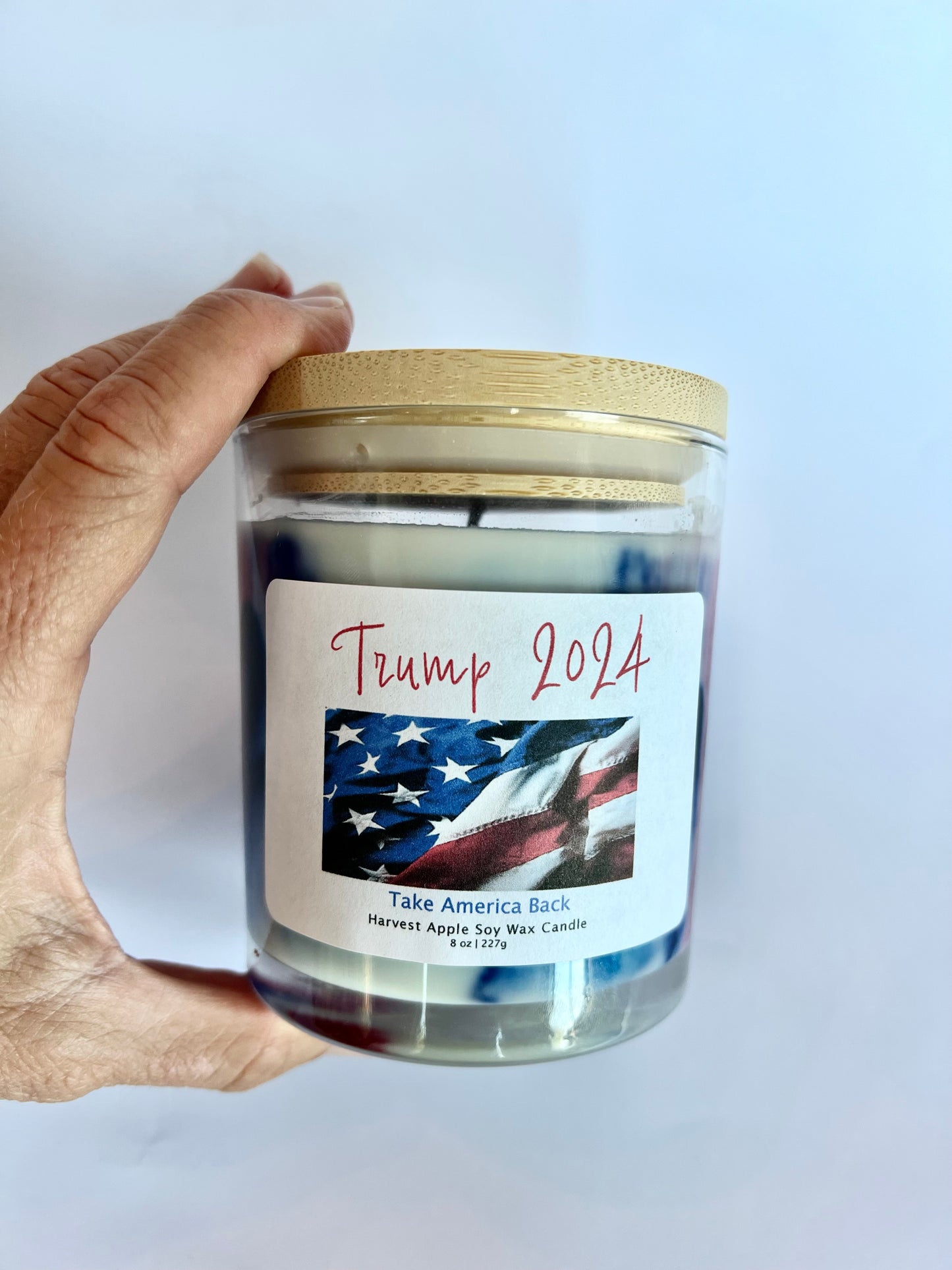 Trump candle Limited Edition apple pie Trump soy candle for the election Trump supporters Make America Great Again candle vote for Trump