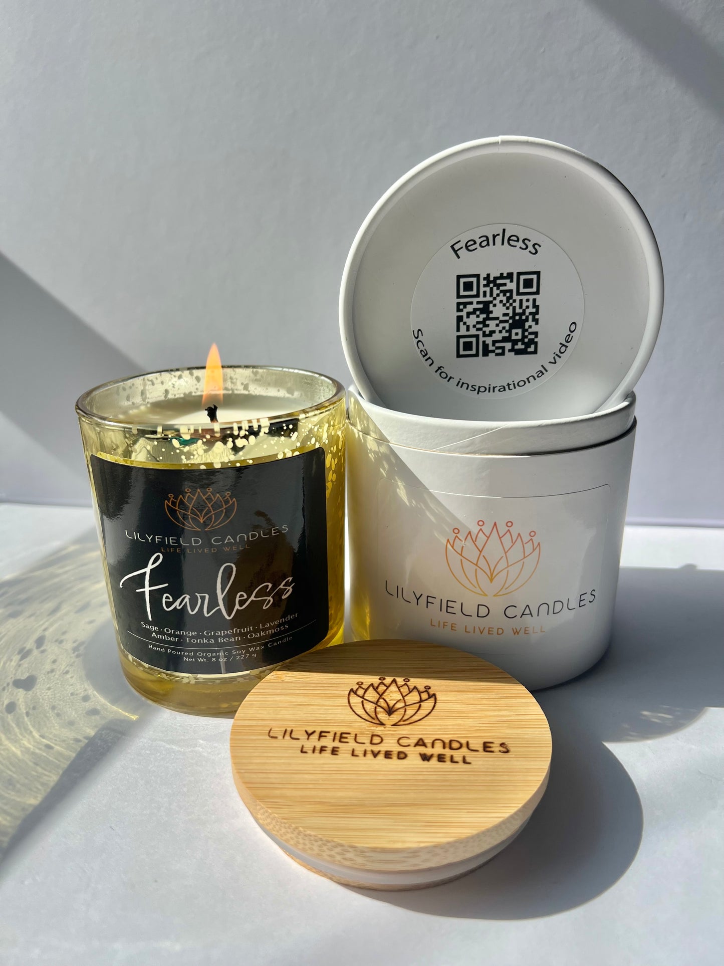 Fearless Soy Candle (Amber & Oakmoss)