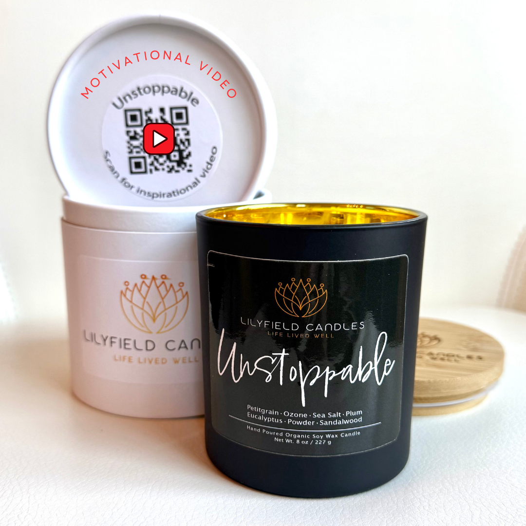 Unstoppable Soy Candle (Dark Musk & Sandalwood)