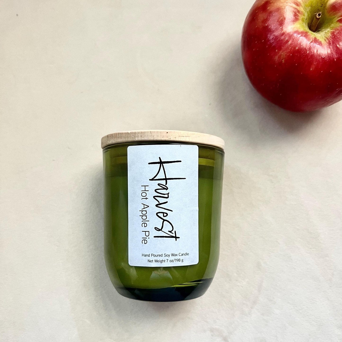 HARVEST Candle cozy fall candle smells like apple pie soy candle for your home apple pie scented candle for harvest season soy candle for your living room