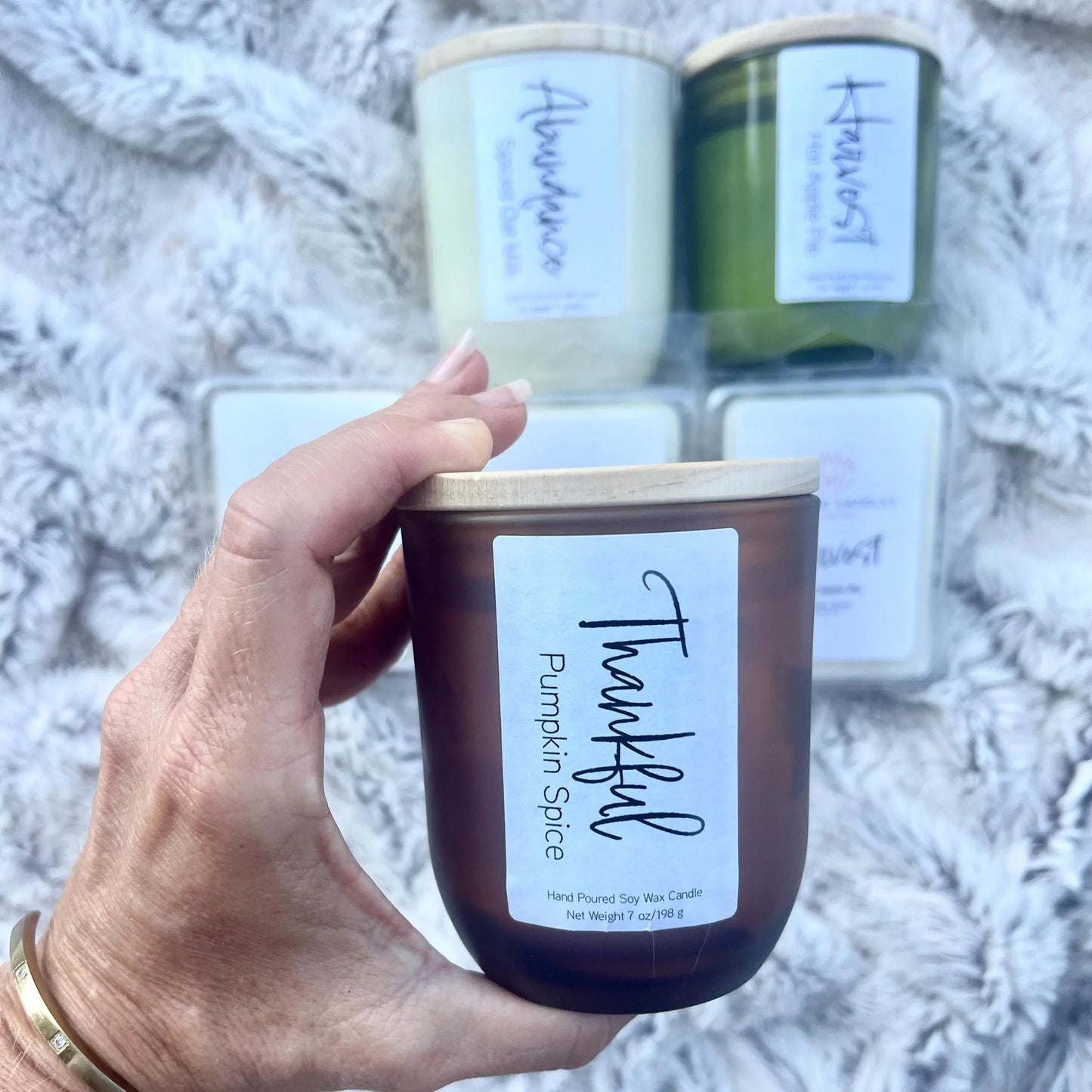 THANKFUL candle Pumpkin Spice soy candle for fall scented pumpkin pie home fragrance spiced pumpkin harvest scented all natural pumpkin soy candle